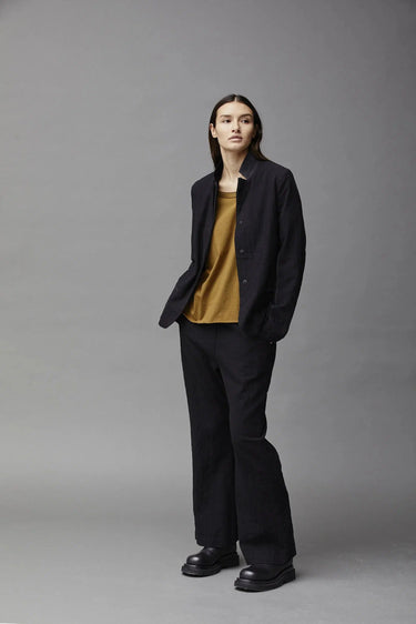 Herringbone Cotton Blazer I397-Jacket-Kristensen du Nord-Debs Boutique